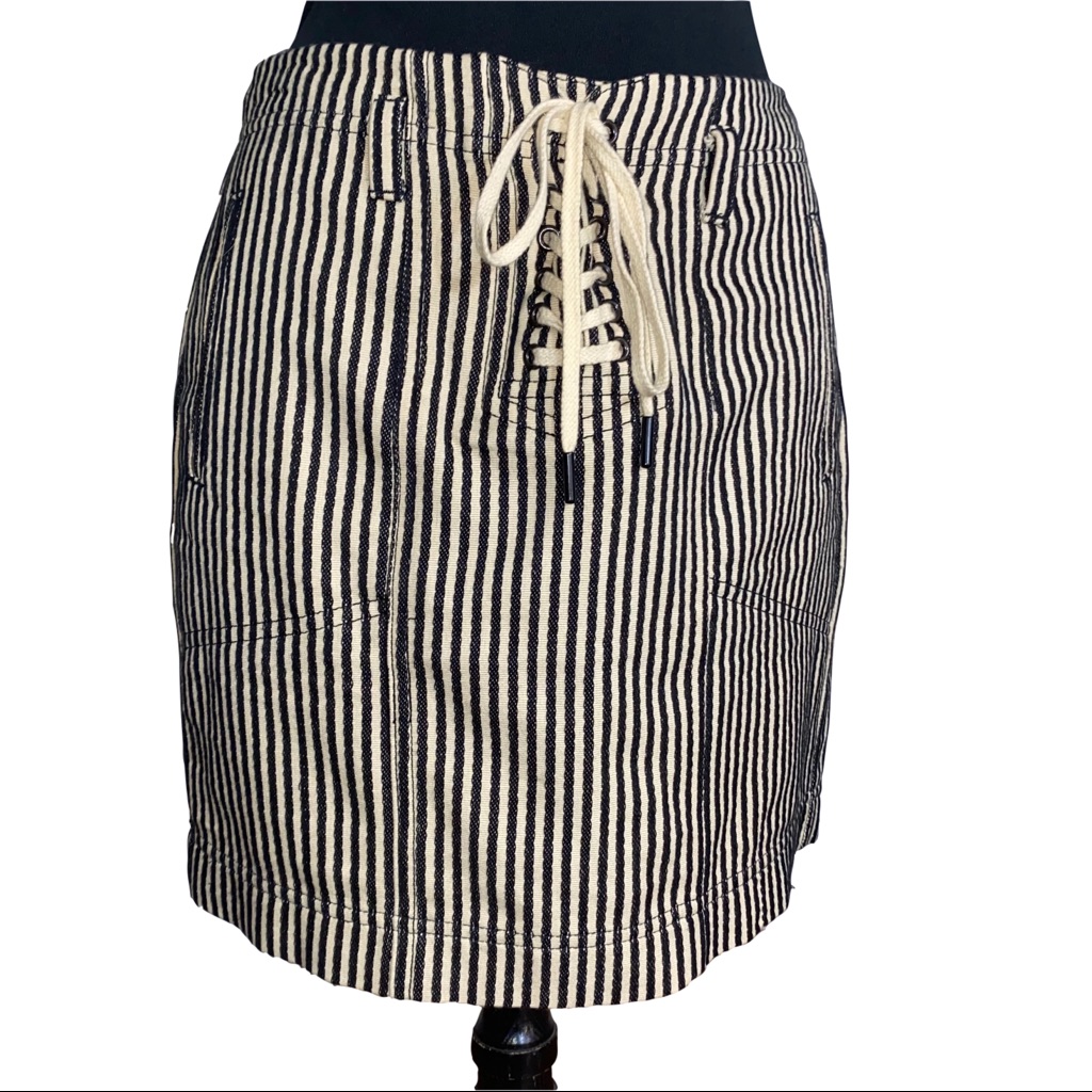 Madewell Stripe Skirt.